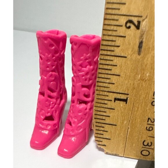 Barbie Doll Boots Hot Pink Fashionistas Life in the Dream House Cutout Shoes - Picture 6 of 6